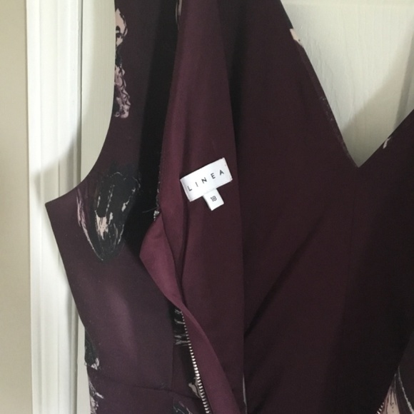 Past knee deep purple with black and cream designUk size 18 - Picture 4 of 5